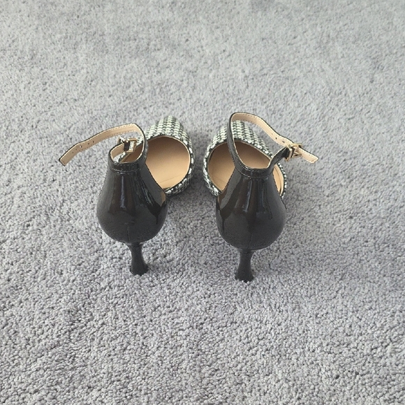 Stylish Espresso and White Women's Heels - Picture 3 of 4